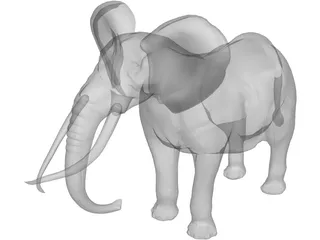 Elephant 3D Model preview