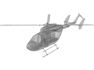 MBB/Kawasaki BK 117 Rescue 3D Model preview