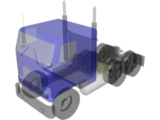 Cabover 3D Model preview