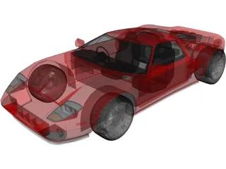 Ford GT 3D Model preview
