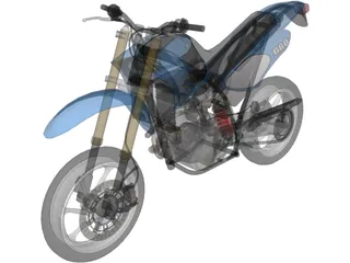 Supermoto Bike 3D Model preview