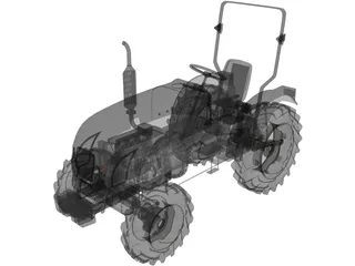 Tractor 3D Model preview