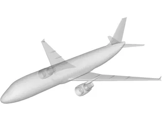 Airbus A320 3D Model preview