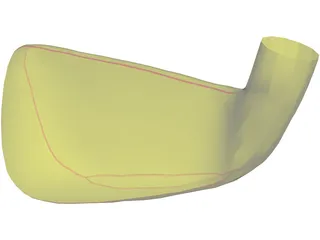 Golf Club Head Iron 3D Model preview