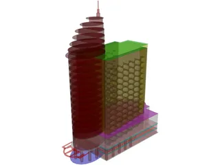 Building Office 3D Model preview