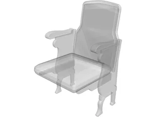 Theater Seats 3D Model preview