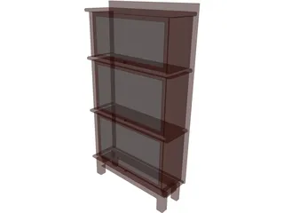 Bookcase 3D Model preview