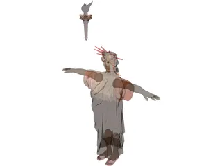 Statue of Liberty 3D Model preview