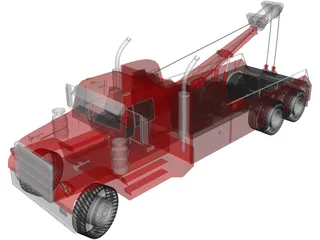 Tow Truck 3D Model preview