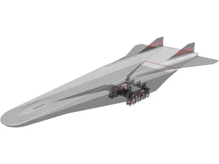 Rockwell X-30 3D Model preview
