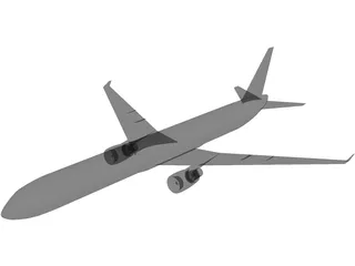 Boeing 767-400 3D Model preview