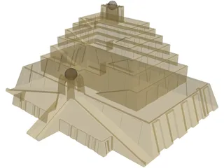Temple 3D Model preview