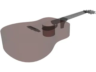 Guitar 3D Model preview