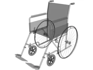 Wheelchair 3D Model preview
