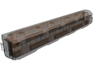 Subway Car [+Interior] 3D Model preview