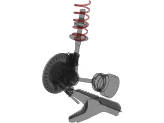 Suspension Front 3D Model preview