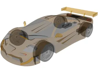 McLaren F1 GT1 (1997) 3D Model preview