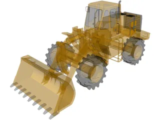 Tractor Front Loader 3D Model preview