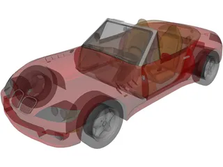 BMW Z3 (1997) 3D Model preview
