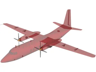 Fairchild Hiller FH-227 3D Model preview