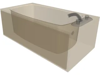 Bathtub 3D Model preview