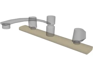 Kitchen Faucet 3D Model preview