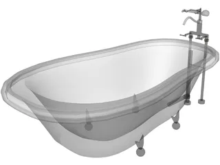 Bathtub 3D Model preview