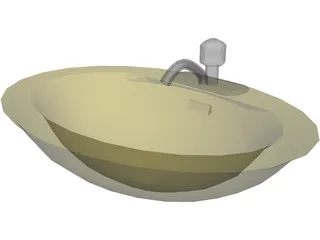 Sink Bathroom 3D Model preview