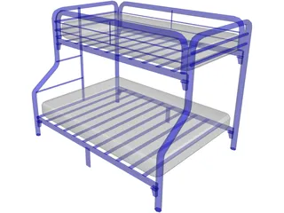 Bed Bunk 3D Model preview