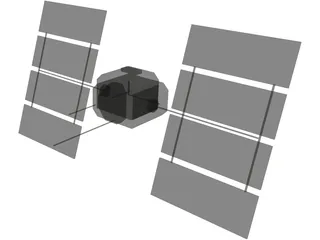 GPS Satellite 3D Model preview