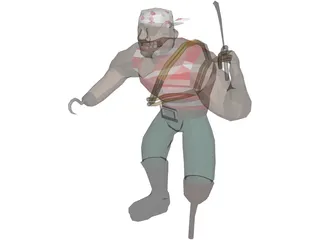 Pirate 3D Model preview