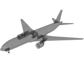 Boeing 777 3D Model preview