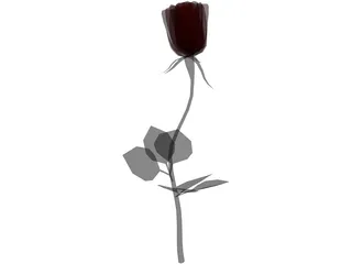 Rose 3D Model preview