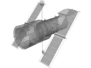 Hubble Space Telescope 3D Model preview