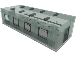 Hospital Ward 3D Model preview
