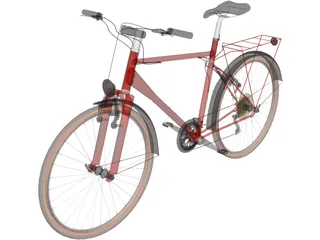Bike Touring 3D Model preview