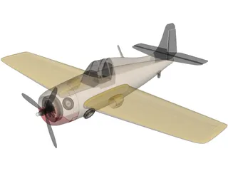 F4F Wildcat 3D Model preview