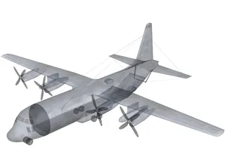 Lockheed EC-130H Compass Call 3D Model preview