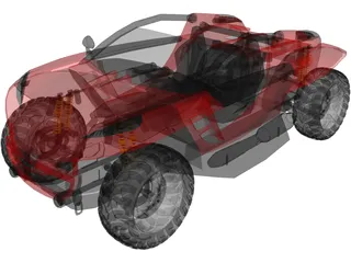 Peugeot Hoggar Concept 3D Model preview