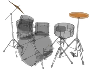 Drum Set 3D Model preview