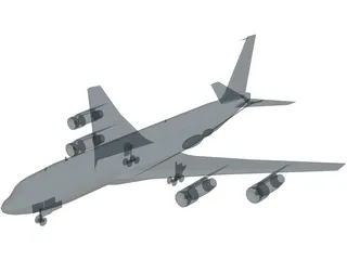 KC-135R Stratotanker 3D Model preview