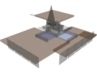 Parrilla Exterior 3D Model preview