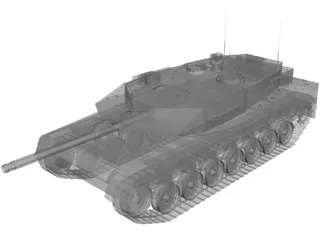 Leopard 2 A5 3D Model preview