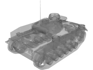 Panzer-3 Ausf.M 3D Model preview