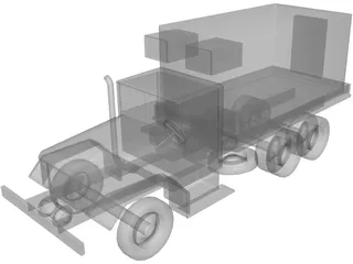 M35A2 Radio Truck 3D Model preview