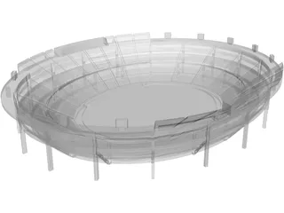 Modern Stadium 3D Model preview