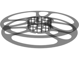 Reel Spool 3D Model preview