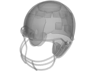 Football Helmet 3D Model preview