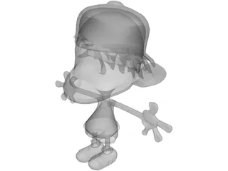 Kid Paddle 3D Model preview