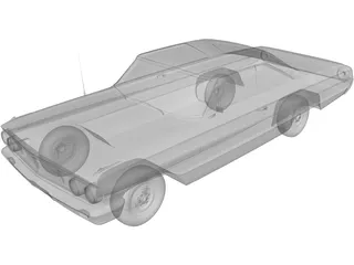 Ford Galaxy (1966) 3D Model preview
